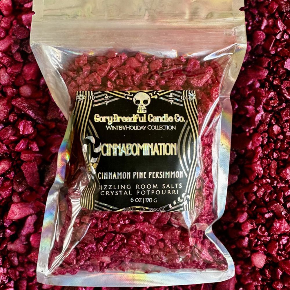 Cinnabomination Sizzling Room Salt Crystal Potpourri: Cinnamon Pine Persimmon